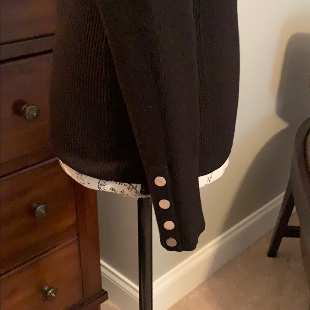 White House Black Market Black Turtleneck Sweater - Picture 2 of 4